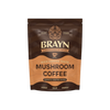 Packaging of Brayn Mushroom Coffee with the tagline 'Rich Coffee Taste. Mushroom Coffee.